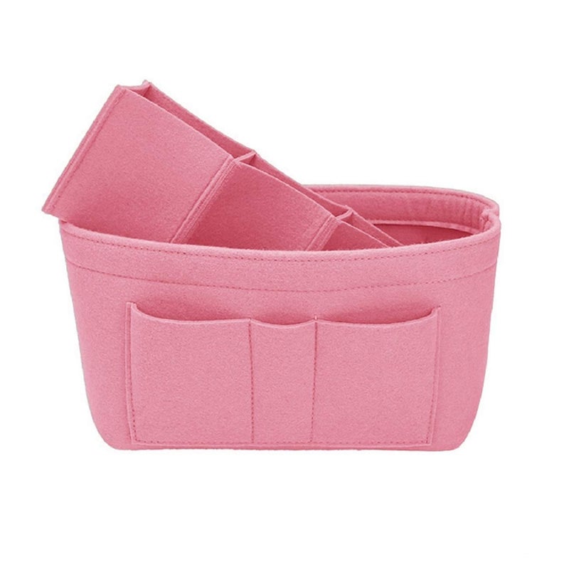 ZTUJO Purse Organizer Insert, Felt Bag Organizer For Handbag Purse Organizer,13 Colors, 6 Size (Large, Light Pink) - Image 4